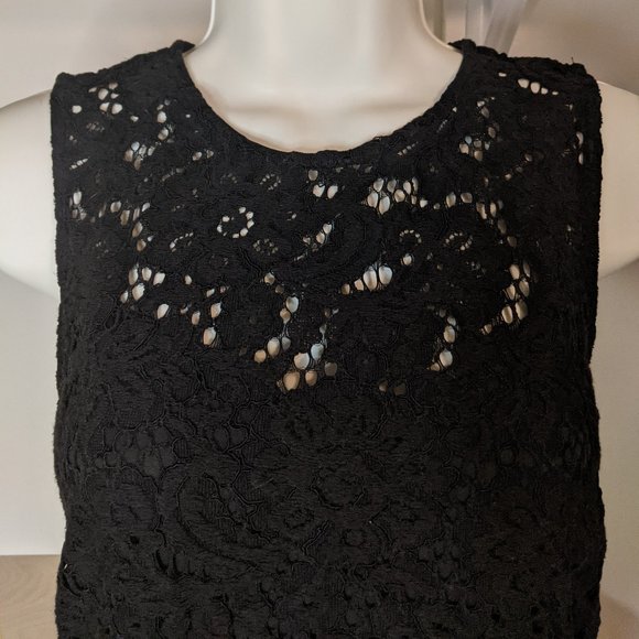 H&M Black Lace Sleeveless Blouse - Picture 4 of 5